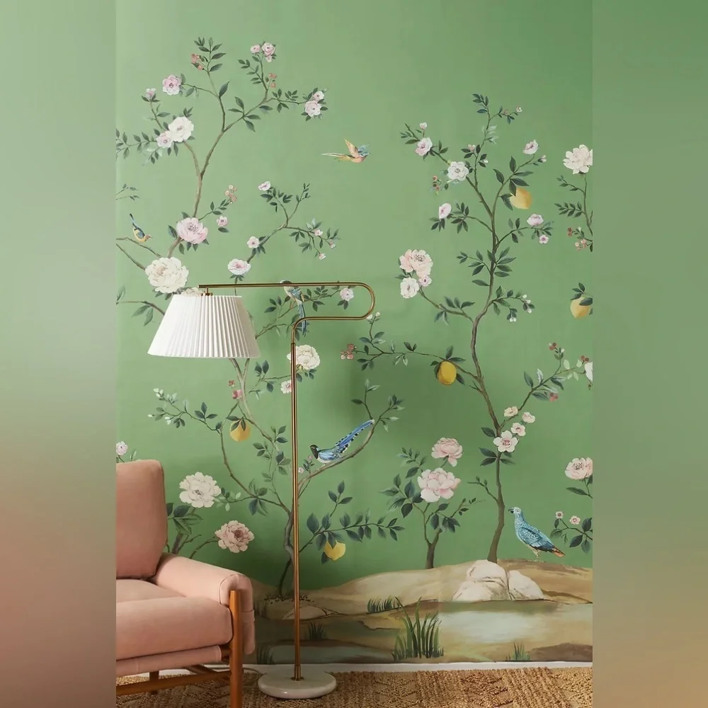 Anthropologie Blossom Chinoiserie Wall Mural NWT